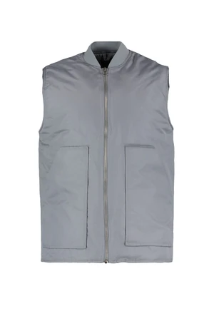 Trendyol Gray Men's Regular Fit Bomber Collar Waistcoat