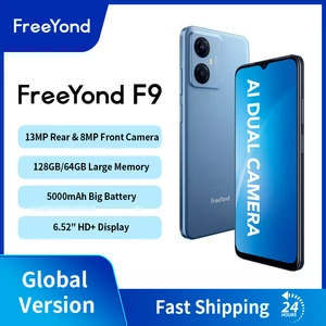 Global Version FreeYond F9 Smartphone 128GB/64GB 6.52" HD+ Screen Octa Core 13MP Dual Camera 5000mAh Android Mobile Phone