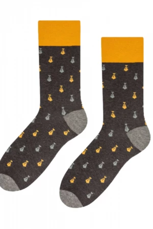 More Ties 051-136 tmavě šedé Pánské ponožky 39/42 tmavě šedá