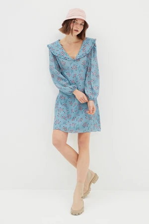 Trendyol Blue Floral Printed Dress