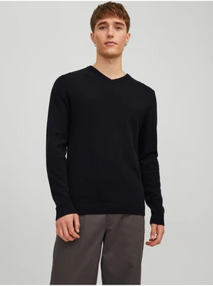 Black Men Basic Sweater Jack & Jones Basic - Men