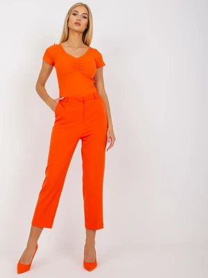 Orange elegant cigar pants RUE PARIS