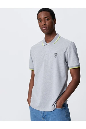 Koton Polo T-shirt - Gray - Regular fit