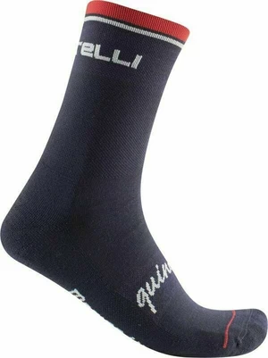 Castelli Quindici Soft Merino Sock Dark Blue 2XL Cyklo ponožky