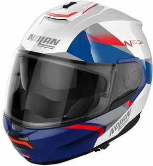 Nolan N100-6 Paloma N-Com Metal White Red/Silver/Blue XS Helm