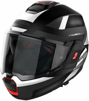 Nolan N120-1 Subway N-Com Flat Black Blanco S Casco