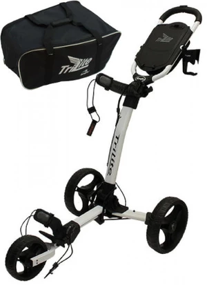 Axglo TriLite 3-Wheel Trolley SET White/Black Manuální golfové vozíky