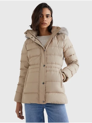 Tommy Hilfiger Beige Down Jacket with detachable hood Tommy Hilfige - Ladies