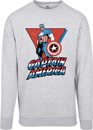 Captain America Koszulka Crewneck Męski Grey XL
