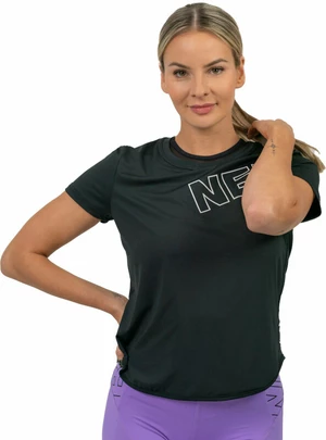 Nebbia FIT Activewear Functional T-shirt with Short Sleeves Black XS Tricouri de fitness