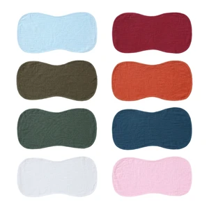 Colorful Baby Soft Gauze Burp Cloth Breathable Lightweight & Absorbent Burp Cloth for Boys- & Girls Baby Showers Gift