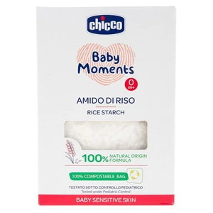 CHICCO Škrob dětský rýžový do koupele zklidňující Baby Moments Sensitive 100 % bio 250 g