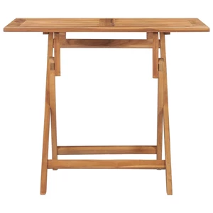 Folding Garden Dining Table 35.4"x23.6"x29.5" Solid Teak Wood