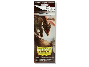 Obaly na karty Dragon Shield - Perfect Fit Sealable Smoke - 100 ks