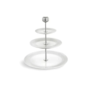 Trojposchodový biely porcelánový etažér Kähler Design Hammershoi Etagere, ⌀ 28 cm