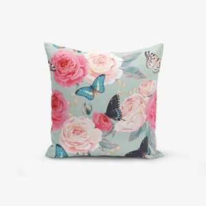 Obliečka na vankúš s prímesou bavlny Minimalist Cushion Covers Lekeli Butterflys, 45 × 45 cm