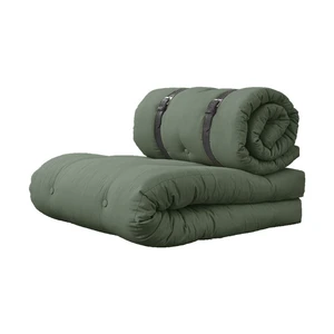 Rozkladacie kreslo so zeleným poťahom Karup Design Buckle Up Olive Green