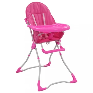 Dětská jídelní židlička Dekorhome Růžová,Dětská jídelní židlička Dekorhome Růžová