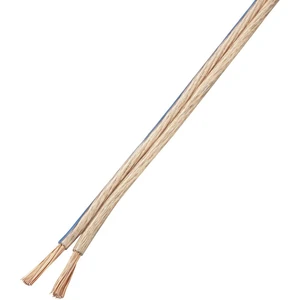 TRU COMPONENTS 1571459 kábel k reproduktoru  2 x 4 mm² priehľadná 10 m