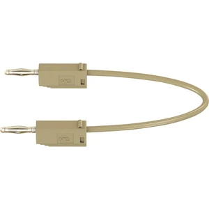 Stäubli LK205 merací kábel [lamelový zástrčka 2 mm  - lamelový zástrčka 2 mm ] 7.50 cm hnedá 1 ks