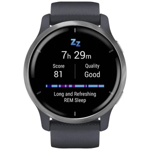 Garmin Venu 2 smart hodinky  45 mm  granit sivá