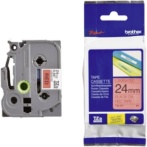 Páska do štítkovača Brother TZe-451, 5834078, 24 mm, TZe, TZ, 8 m, čierna / červená