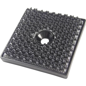 Binder Band 76768 štvorcový suchý zips na naskrutkovanie háčiková časť (d x š) 32 mm x 32 mm čierna 1 ks