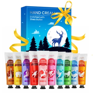 10PCS Hand Cream Gift Set Fast-absorbing Non-greasy Hand Moisture Cream with 10 Different Flavors
