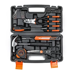 TOPSHAK TS-CH4 39 Piece Socket Wrench Auto Repair Tool Mixed Tool Set Hand Tool Kit with Plastic Toolbox Storage Case
