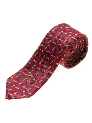 Červená pánska elegantná kravata BOLF K103