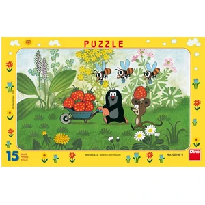 Dino Krteček na výletě Puzzle 15 dílků