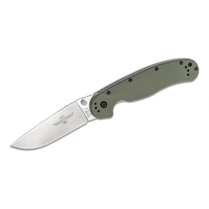Ontario Knife Company - OKC Ontario RAT-1 Satin Plain - Foliage Green Handle