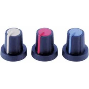 Otočný knoflík (Ø 16 mm) Soft-Touch PB Fastener 3030398, 6 mm, černá/šedá