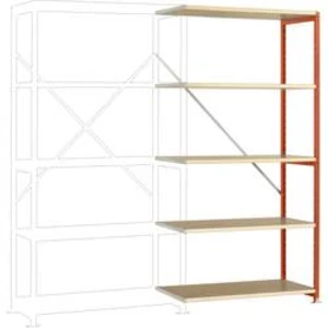 Přístavný modul regálu oddělení Manuflex RP1106.2001, (š x v x h) 1000 x 2000 x 400 mm