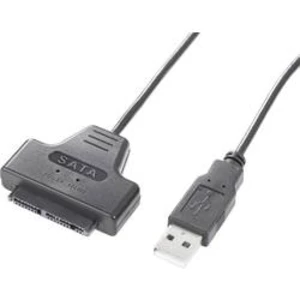 SATA II, USB kabelový adaptér Renkforce RF-4533940, černá