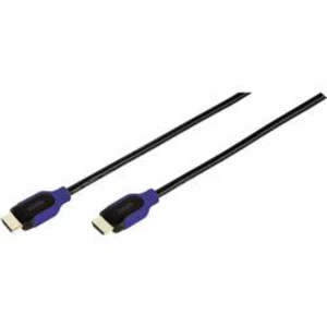 HDMI kabel Vivanco [1x HDMI zástrčka - 1x HDMI zástrčka] černá, tmavě modrá 5.00 m