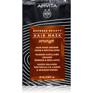 Apivita Express Beauty Hair mask Shine Orange revitalizační maska na vlasy 20 ml