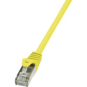 Síťový kabel RJ45 LogiLink CP1017S, CAT 5e, F/UTP, 25.00 cm, žlutá