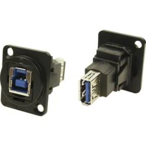 XLR adaptér USB B zdířka 3.0 na USB B zdířka 3.0 adaptér, vestavný Cliff CP30206NMB 1 ks