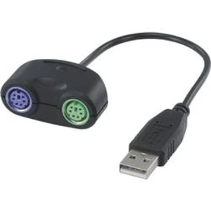 Adaptér klávesnice a myše USB A ⇔ 2x PS/2 RENKFORCE, 0.20 m