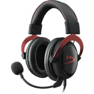HyperX Cloud II herní headset na kabel přes uši, jack 3,5 mm, červená