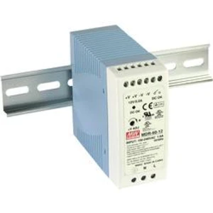 Síťový zdroj na DIN lištu Mean Well MDR-60-5, 1 x, 5 V/DC, 10 A, 50 W