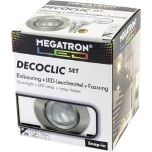 Vestavné svítidlo - LED Megatron MT75404 GU10, GU5.3, 6 W, železo (kartáčované)