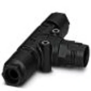 T rozdělovač - QPD T 4PE1,5 BK - 1414751 2X5-10 Phoenix Contact 1414751, rozvaděč pro kulatý faston IP66, PA, pólů 4 + PE, 1 ks