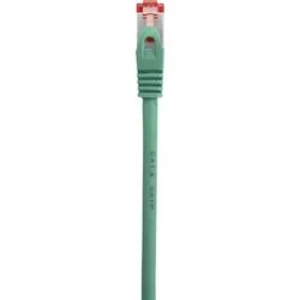 Síťový kabel RJ45 Renkforce RF-3432110, CAT 6, S/FTP, 25.00 cm, zelená