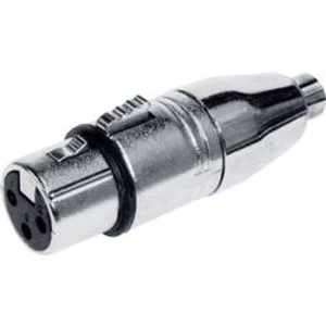 XLR adaptér Kash 55062, XLR zásuvka - cinch zásuvka, mono, pólů 3, 1 ks