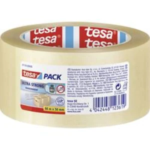 Balicí lepicí páska tesa ULTRA STRONG 57176-00000-08, (d x š) 66 m x 50 mm, kaučuk, transparentní, 1 ks