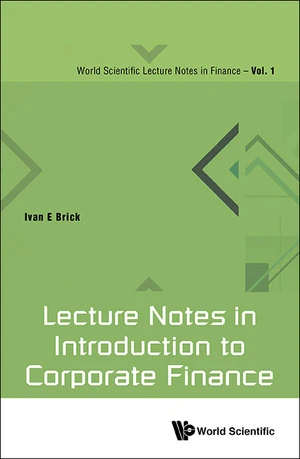 Lecture Notes In Introduction To Corporate Finance