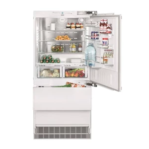 Chladnička s mrazničkou Liebherr ECBN 6156 biela vstavaná chladnička s mrazničkou dole • výška výklenku 203 cm • objem chladničky 357 litrov • objem m