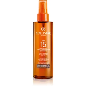 Collistar Special Perfect Tan Supertanning Moisturizing Dry Oil olej na opaľovanie SPF 15 200 ml